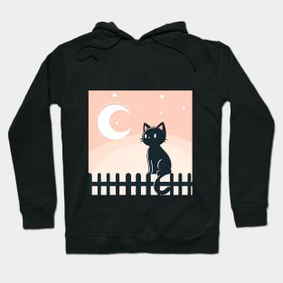 BLACK CAT MOON Hoodie